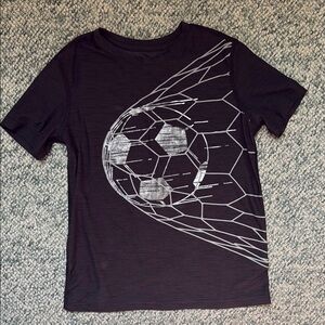Old Navy Active Black Soccer Graphic Tee